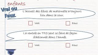 CRPE  Programmes 2015  Lécole maternelle 1  Quizz [upl. by Roon]