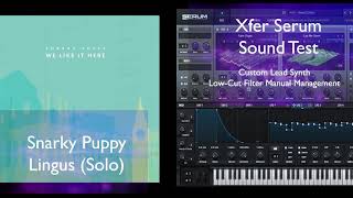 VST Sound Test  Xfer Serum on Snarky Puppy Lingus Solo [upl. by Adihahs892]