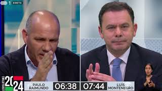 Debate 10 Fev Luís Montenegro AD contra Paulo Raimundo PCP  Eleições Legislativas 2024 [upl. by Otinauj]