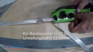 Anwendung Fadenstrukturband mit KUSpanner H22 [upl. by Ethelbert166]