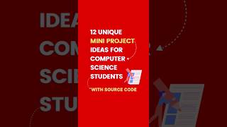 12 Mini Project ideas for CSE Students with SOURCE CODE shorts cseprojects projects computer [upl. by Eatton]