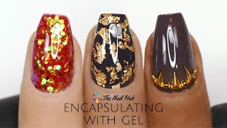 Encapsulating Nail Art With Gel [upl. by Server290]