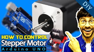 Control Position and Speed of Stepper motor with L298N module using Arduino  testing stepper motor [upl. by Oretna593]