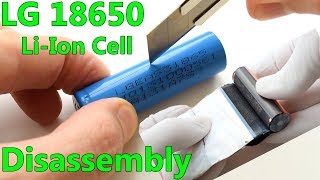 LG 18650 LiIon Cell Teardown and Explanation LGEAS31865 2200mAh [upl. by Shulem352]