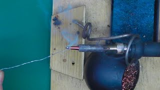 TINNING NEW COPPER SOLDERING TIP [upl. by Nnave]