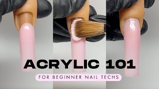 Beginner Acrylic 101 3 Bead Method amp How to Keep Your Brush Clean [upl. by Volpe733]