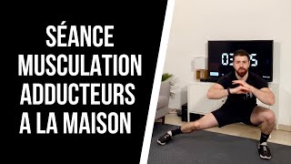 🔥MUSCULATION ADDUCTEURS SANS MATERIEL  Muscler lintérieur des cuisses en 20 minutes a la maison [upl. by Royd]