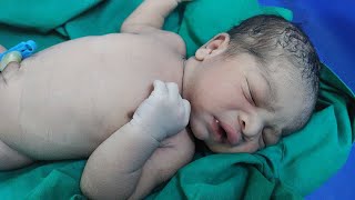 Beautiful New brown baby ofter birth newbirth cute trending video [upl. by Anet]