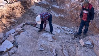 El MAGO intenta extraer PIEDRA LAJA de la cantera Doña Eva en Sahuaripa Sonora [upl. by Amimej]