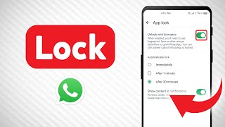 How to Lock your WhatsApp Application Updated [upl. by Aliakam]