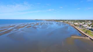 Brighton amp Sandgate Beaches at low tide QLD Australia [upl. by Nehtiek375]