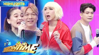 Anne disagrees with Vice and Vhongs answer in Tumpakners  Its Showtime [upl. by Retluoc]