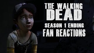 Fan Reactions  The Walking Dead No Time Left  Lee amp Clementine End of Season 1 Scene [upl. by Annamaria420]