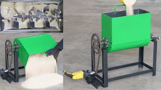 How To Make A Homemade Feed Mixer Machine Using Drill Machine  DIY Feed Mixer Machine [upl. by Hutchins]