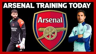 GUNNERS HAPPY amp READY TO BOUCE BACK TRAINING  ARSENAL V SHAKHTAR  UCL [upl. by Duster]