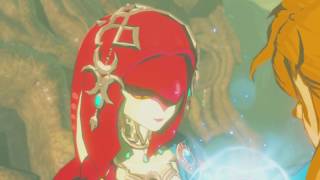 Breath of the Wild cutscene Mipha The ZoraHylian romance [upl. by Netsrik]