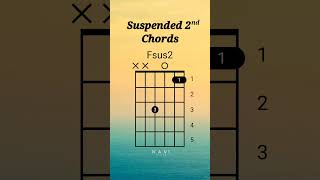 Suspended 2nd Chords  All Chords  Guitar Lesson guitarchords guitartutorial suspendedchords [upl. by Accisej]