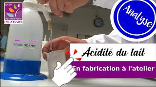 Analyse du lait  Acidité dornic [upl. by Yelnats]