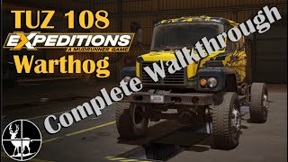 How to Unlock TUZ 108 Warthog  Logistics Issues  Expeditions A MudRunner Game [upl. by Oskar]