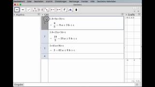 Gleichungen amp Gleichungssysteme lösen mit dem CAS von GeoGebra [upl. by Lobiv]