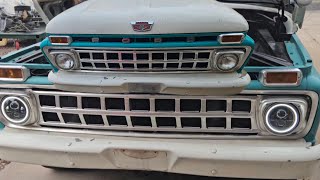 Install Oracle 7quot LED Headlight 65 F100 [upl. by Gayel]