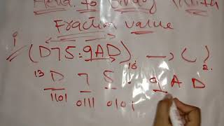 Hexadecimal to binary with fraction value  hexa to binary with fraction value in urdu hindi [upl. by Onofredo45]