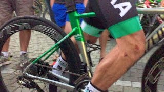 Peter Sagan Riding A Prototype Specialized Allez Criterium Race Bike Tour Down Under [upl. by Drawets23]