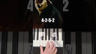 Michael Myers Theme Piano Tutorial shorts [upl. by Osnofla]