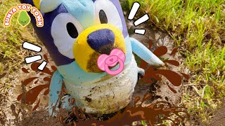 Baby BLUEY Stinky Nappy Dont Be Messy  Lessons For Kids  Pretend Play with Bluey Toys [upl. by Llij]