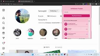 Instagram Chrome extension that tracks who is not following you back [upl. by Snider322]