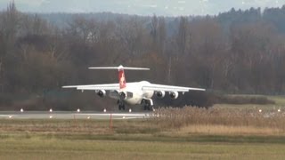 Avro RJ100  Landeanflug Zürich Flughafen [upl. by Hanley]