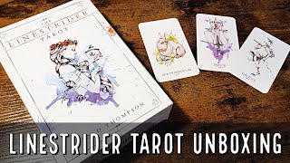 The Linestrider Tarot Unboxing and Flip Through [upl. by Gneh79]