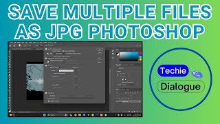 How to Save Multiple Files as JPG Photoshop [upl. by Thenna]