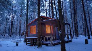 6 months building cabin in the woods off grid house start to finish [upl. by Fredela497]