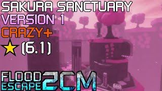 Flood Escape 2 Community Maps Sakura Sanctuary V1 Bottom Crazy [upl. by Eceirtal]