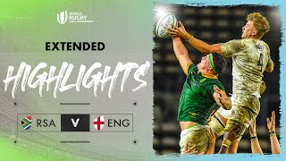 A CLOSE showdown  South Africa v England  World Rugby U20 Championship 2024 Extended Highlights [upl. by Nuhsar]