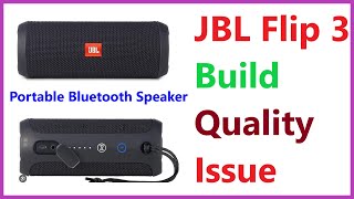 JBL Flip 3 Bluetooth Speaker Outside Material Build Quality [upl. by Dagley]