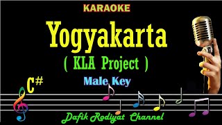 Yogyakarta Karaoke KLA Project Nada Pria Cowok Male key C [upl. by Sirrot]