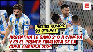 MESSI rompe SU SEQUÍA y PONE A ARGENTINA en la final de la COPA AMÉRICA 2024  Exclusivos [upl. by Linad]