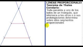 Teorema de thales corolario [upl. by Beth]