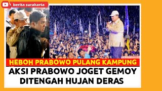 Pulang Kampung PRABOWO Disambut Luar Biasa  Nyanyi Bareng Jenderal WIRANTO Hibur Puluhan Ribu Warga [upl. by Llerej]