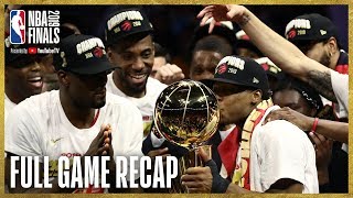 RAPTORS vs WARRIORS  Toronto Wins First NBA Championship  NBA Finals Game 6 [upl. by Anitsihc]