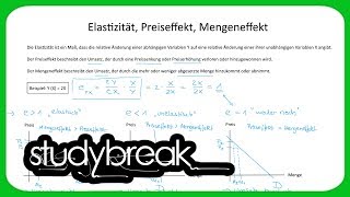 Elastizität Preiseffekt Mengeneffekt  Volkswirtschaftslehre [upl. by Leasi]