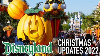 Christmas Updates New Merchandise and Final Days of Halloween Disneyland Walkthrough 2022 4K POV [upl. by Aseiram]