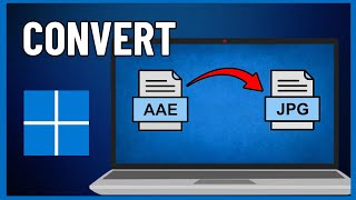 How to Convert AAE File to JPG File in Windows 11  Full guide 2024 [upl. by Jabon633]