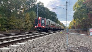 Amtrak amp SLE Trains  Miners Lane Railroad Crossing in Waterford CT 101723 [upl. by Tyre585]