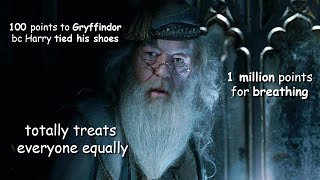 dumbledore being biased towards gryffindor for over a minute straight [upl. by Newg]