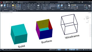 Quick Introduction of Wireframe amp Surface amp Solid Modelling [upl. by Afira]