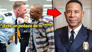 Oficial Blanco Escupe a Hombre Negro Luego Descubre que Él es el Nuevo Jefe de Policía [upl. by Lati]