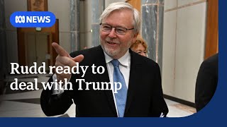 Kevin Rudd says hes ready to deal with Trump administration  ABC NEWS [upl. by Sire314]